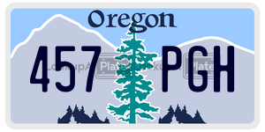 457PGH  license plate in OR