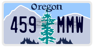 459MMW  license plate in OR