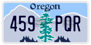 459PQR  license plate in OR