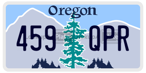 459QPR  license plate in OR