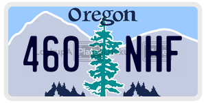 460NHF  license plate in OR