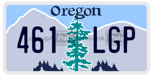 461LGP  license plate in OR
