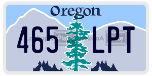 465LPT license plate in Oregon