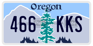 466KKS  license plate in OR