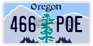 466PQE  license plate in OR