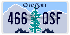 466QSF  license plate in OR