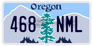 468NML license plate in Oregon