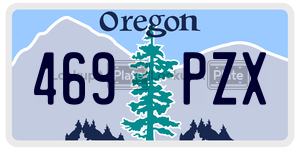 469PZX  license plate in OR