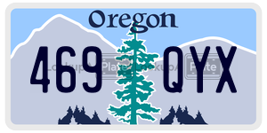 469QYX  license plate in OR