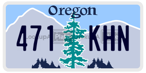 471KHN  license plate in OR