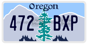 472BXP  license plate in OR