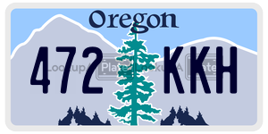 472KKH  license plate in OR