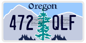 472QLF  license plate in OR