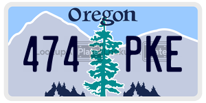 474PKE  license plate in OR