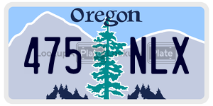 475NLX  license plate in OR