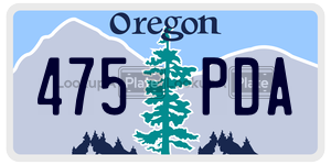 475PDA  license plate in OR