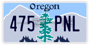 475PNL  license plate in OR
