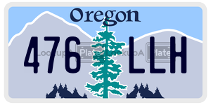 476LLH  license plate in OR