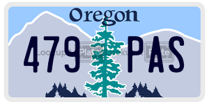 479PAS  license plate in OR