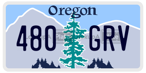 480GRV  license plate in OR