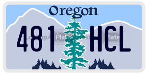 481HCL  license plate in OR