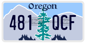 481QCF  license plate in OR