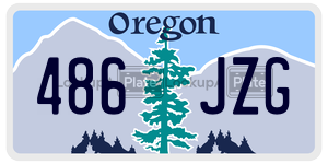 486JZG license plate in Oregon