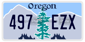 497EZX  license plate in OR
