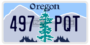 497PQT  license plate in OR