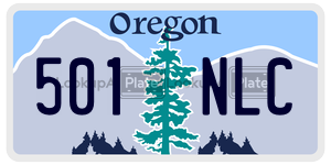 501NLC  license plate in OR