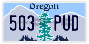 503PUD  license plate in OR