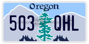 503QHL  license plate in OR