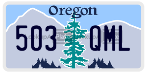 503QML  license plate in OR