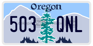 503QNL  license plate in OR