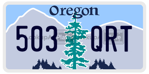 503QRT  license plate in OR
