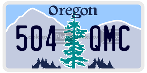 504QMC  license plate in OR