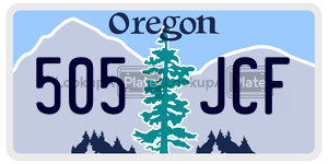 505JCF  license plate in OR