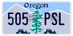505PSL  license plate in OR