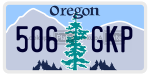 506GKP  license plate in OR
