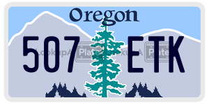 507ETK  license plate in OR