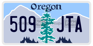 509JTA  license plate in OR