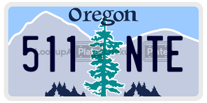 511NTE  license plate in OR