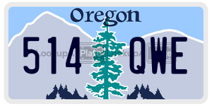 514QWE  license plate in OR