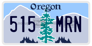 515MRN  license plate in OR