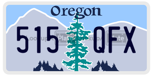 515QFX  license plate in OR