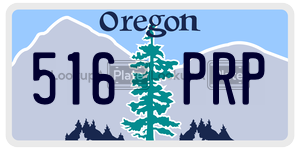 516PRP  license plate in OR