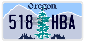 518HBA  license plate in OR
