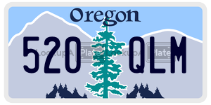 520QLM  license plate in OR
