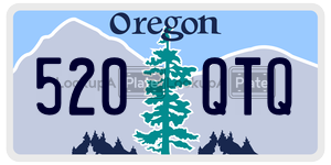 520QTQ  license plate in OR