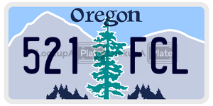 521FCL  license plate in OR